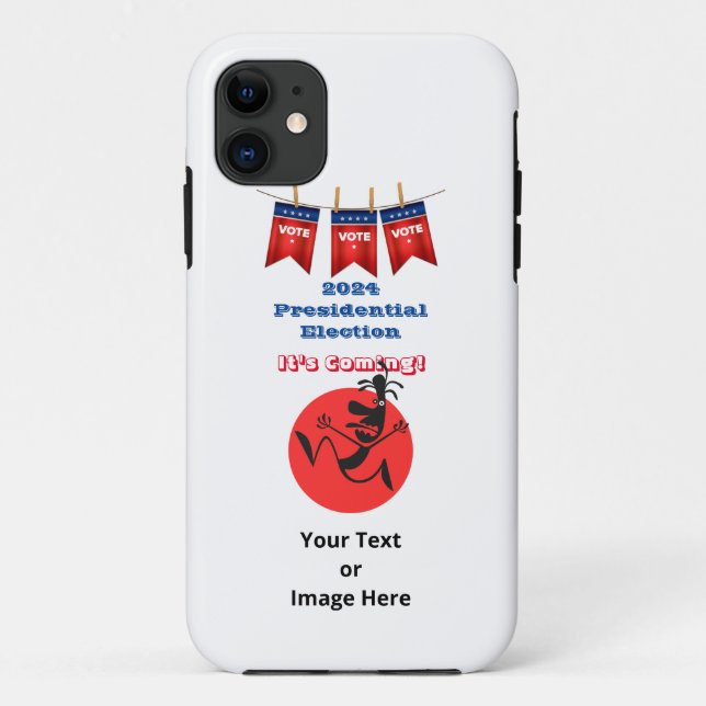 Funda De Case-Mate Para iPhone Elecciones presidenciales de 2024, edición masculi (Reverso)