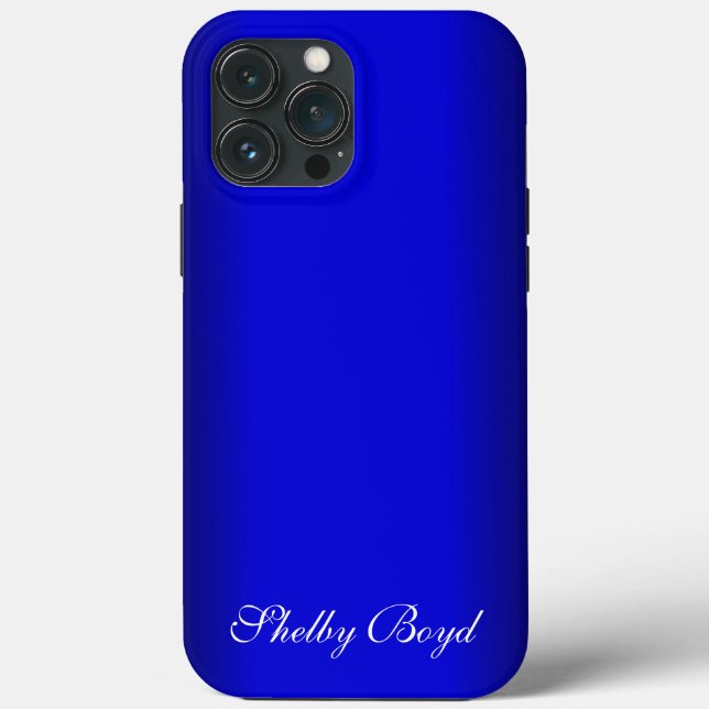 Funda De Case-Mate Para iPhone Electric Blue Personal (Reverso )