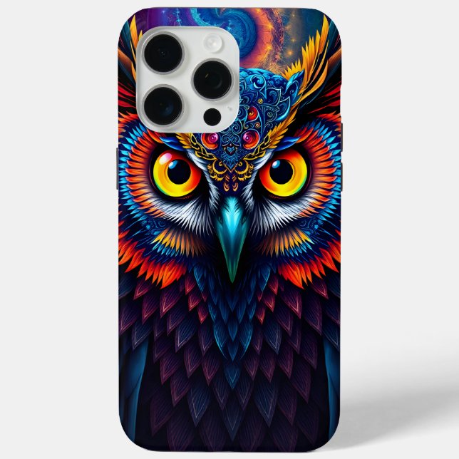 Funda De Case-Mate Para iPhone Electric Dream Owl (Reverso )