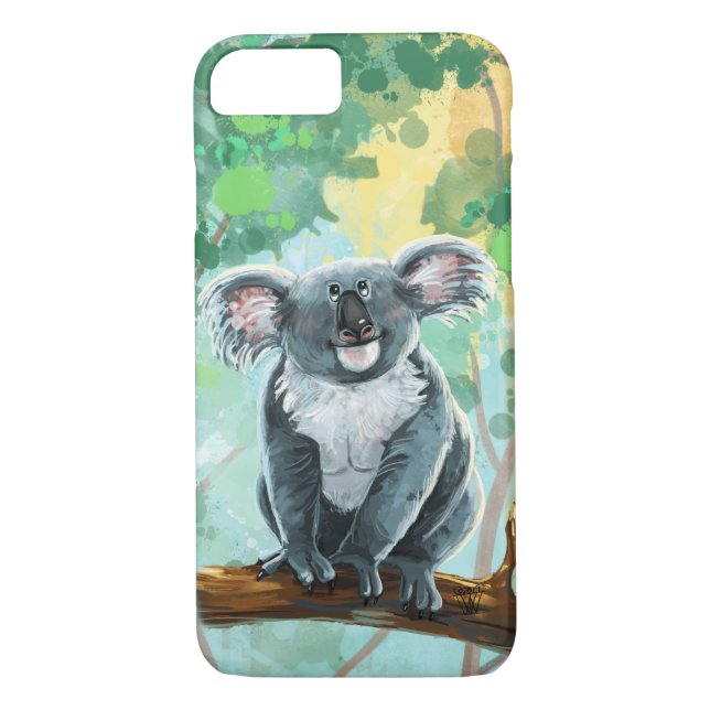 Funda De Case-Mate Para iPhone Electrónica Cute Koala Bear (Reverso)