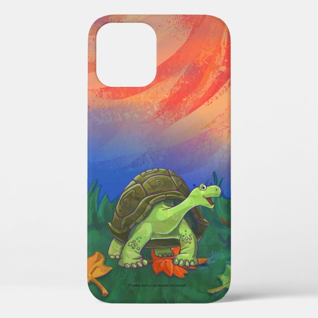 Funda De Case-Mate Para iPhone Electrónica Cute Tortoise (Reverso )