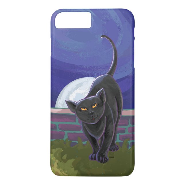 Funda De Case-Mate Para iPhone Electrónica de gato negro (Reverso)