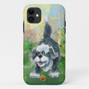 Funda Para iPhone 11 Electrónica de perro de oveja agobiante