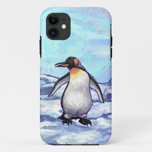 Funda De Case-Mate Para iPhone Electrónica de pingüino (Reverso)