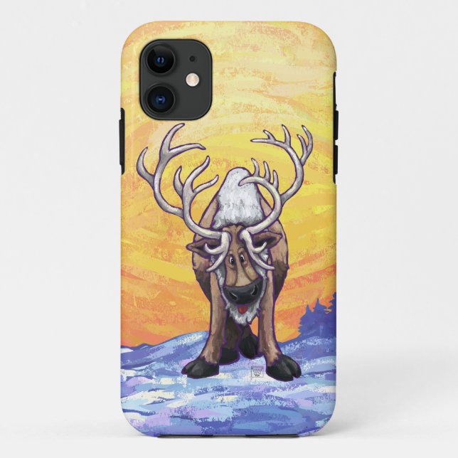 Funda De Case-Mate Para iPhone Electrónica de renos (Reverso)