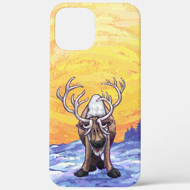 Funda De Case-Mate Para iPhone Electrónica de renos (Reverso )