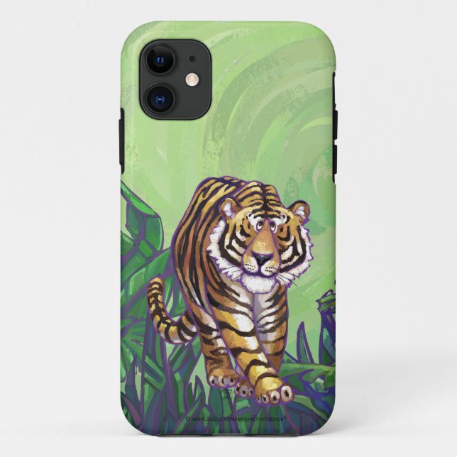 Funda De Case-Mate Para iPhone Electrónica de tigres (Reverso)