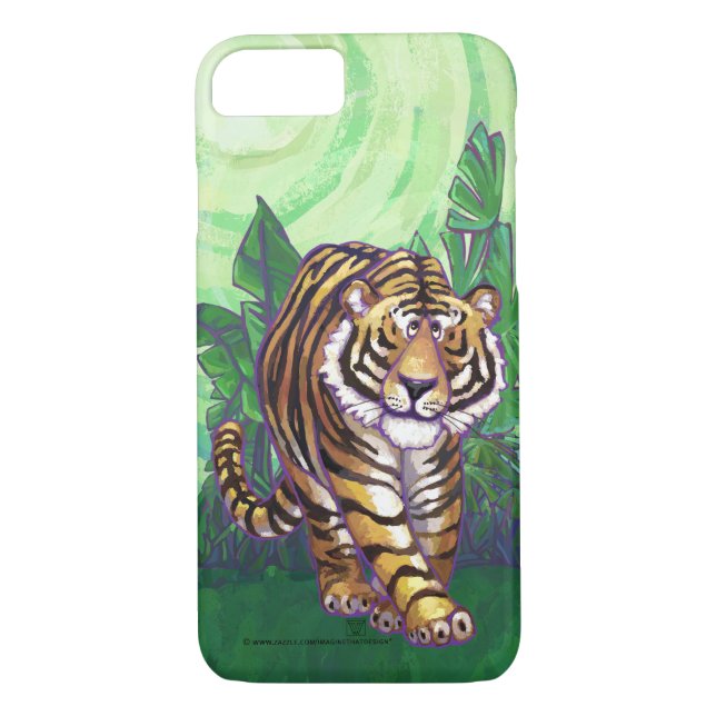 Funda De Case-Mate Para iPhone Electrónica de tigres (Reverso)