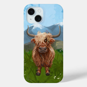 Funda Para iPhone 15 Electrónica de vaca de Highland