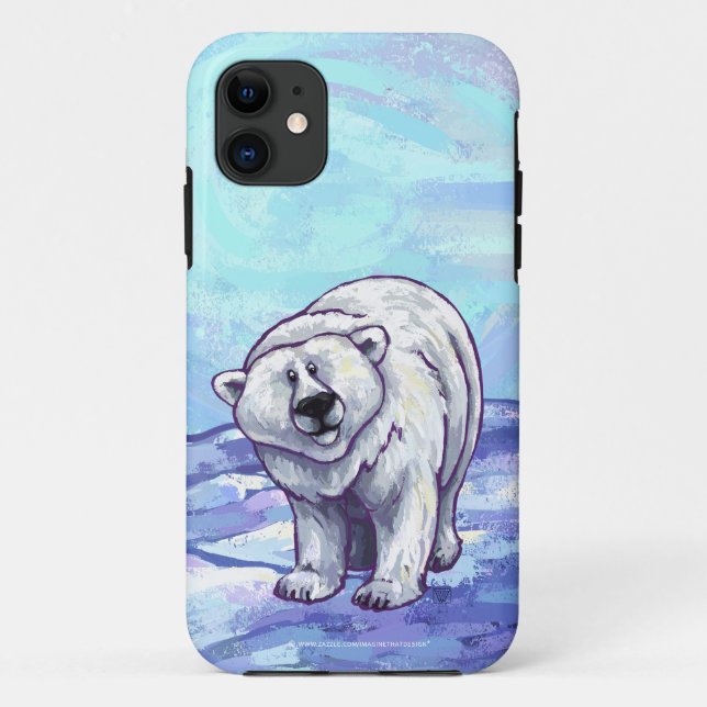 Funda De Case-Mate Para iPhone Electrónica del oso polar (Reverso)