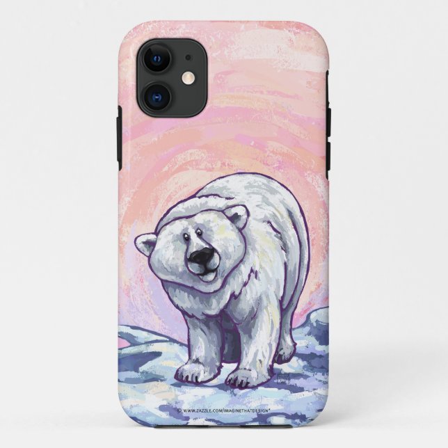 Funda De Case-Mate Para iPhone Electrónica Oso Polar (Reverso)