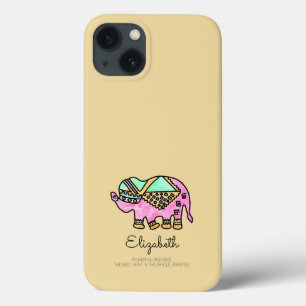 Funda Para iPhone 13 elefante acuático colorido moderno personalizado