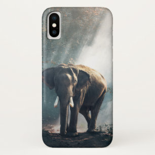 title_seo2 Elefante asiático en un aclaramiento forestal ilum