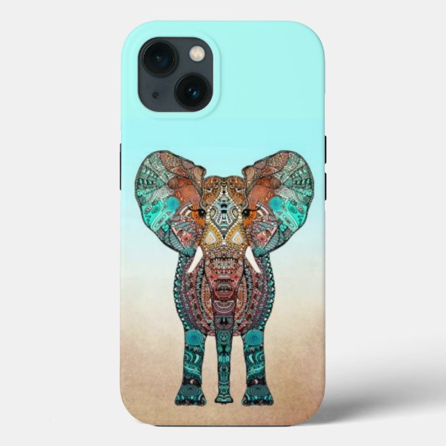 Funda De Case-Mate Para iPhone Elefante azteca (Reverso )