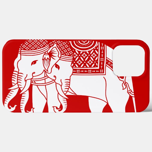Funda De Case-Mate Para iPhone Elefante blanco Erawan tailandés (Reverso  (Horizontal))