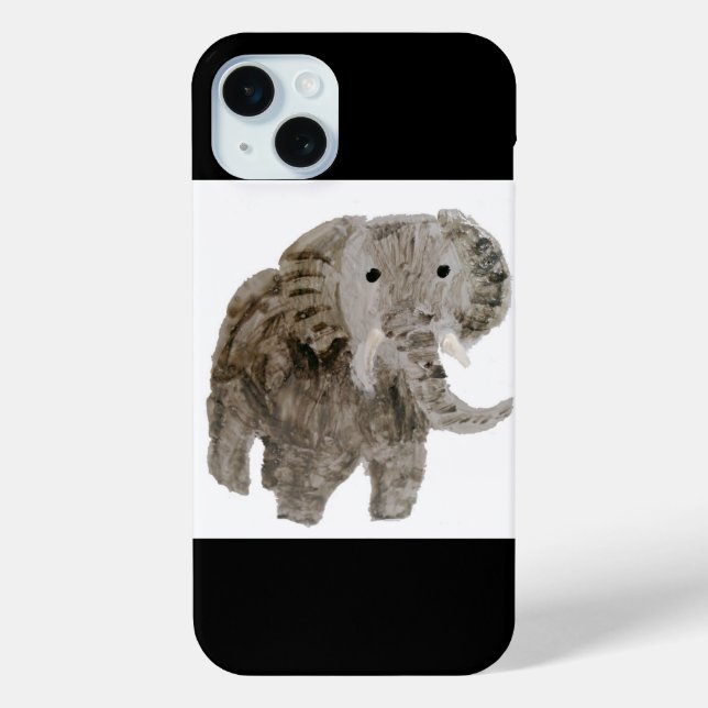 Funda De Case-Mate Para iPhone Elefante de Arte Salvaje para Animales Salvajes (Reverso )