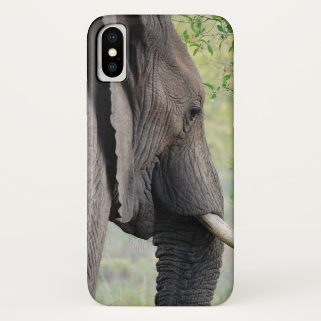 Funda De Case-Mate Para iPhone Elefante gris africano exótico (Reverso)