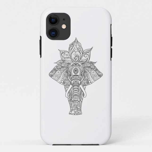 Funda De Case-Mate Para iPhone Elefante inspirado (Reverso)