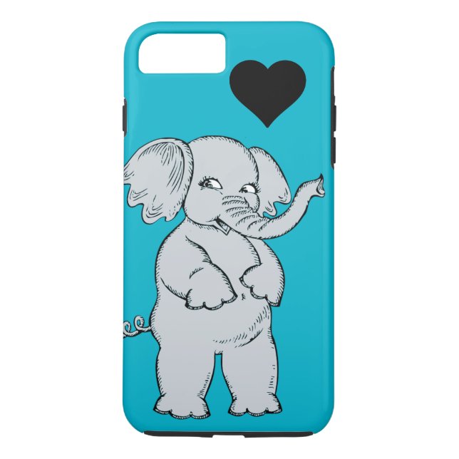 Funda De Case-Mate Para iPhone Elefante lindo (Reverso)
