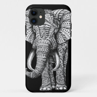 Funda Para iPhone 11 Elefante negro tribal
