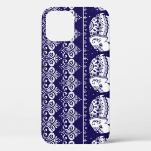 Funda Para iPhone 12 Elefante, paisley: patrón de cosecha tribal.