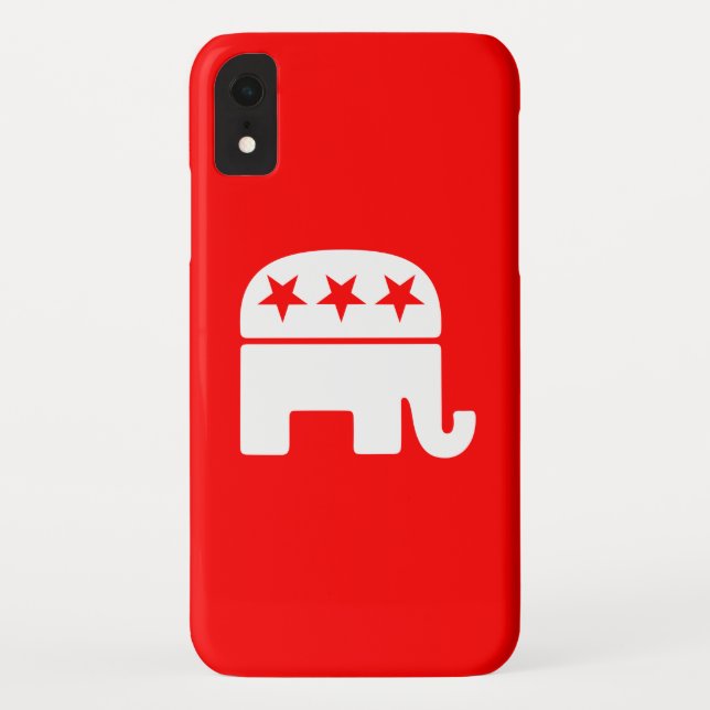 Funda De Case-Mate Para iPhone Elefante Republicano (Reverso)