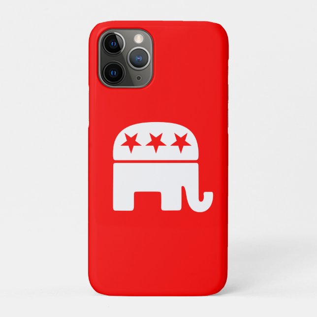 Funda De Case-Mate Para iPhone Elefante Republicano (Reverso)