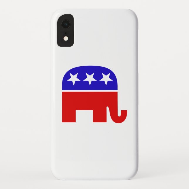 Funda De Case-Mate Para iPhone Elefante Republicano (Reverso)