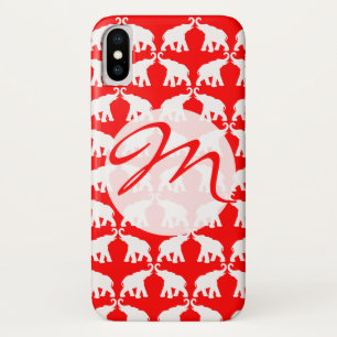 Funda Para iPhone X Elefante rojo afortunado