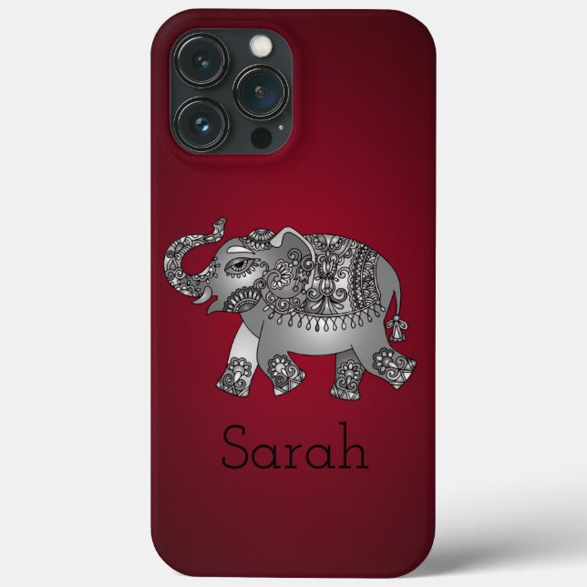 Funda De Case-Mate Para iPhone Elefante Rojo de Guay (Reverso )