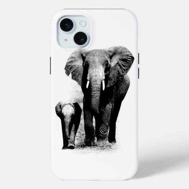 Funda De Case-Mate Para iPhone Elefantes (Reverso )
