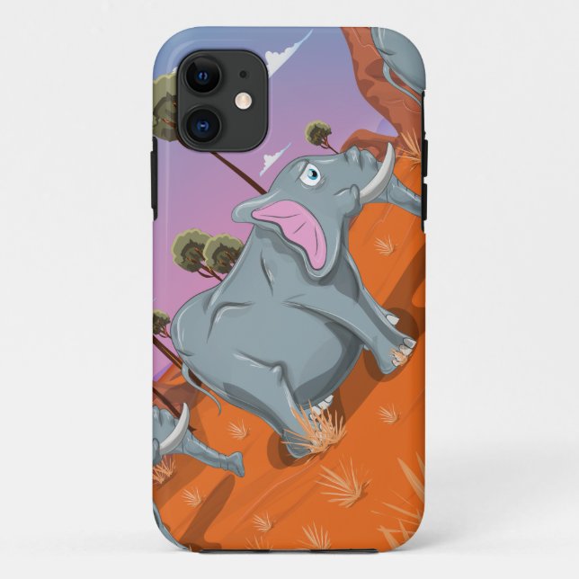 Funda De Case-Mate Para iPhone Elefantes (Reverso)