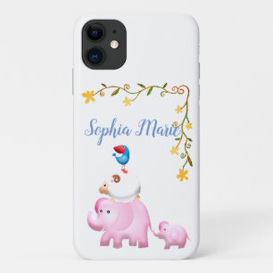 Funda Para iPhone 11 Elefantes, torre animal de ovejas y aves