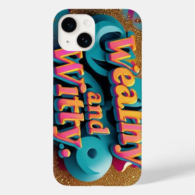 Funda De Case-Mate Para iPhone "Elegance se encuentra con el humor" (Reverso )