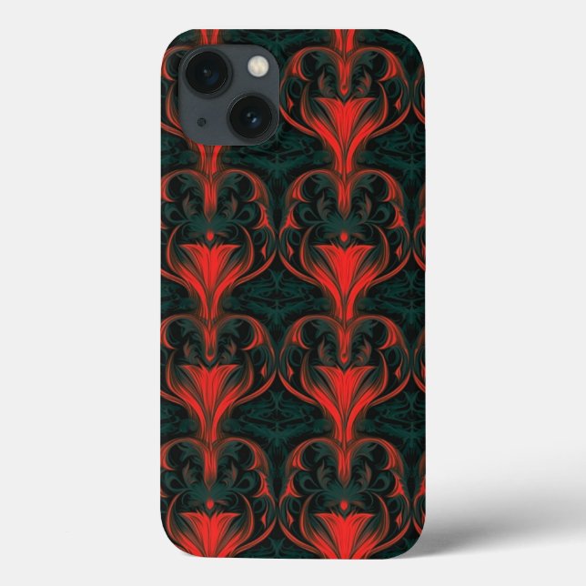 Funda De Case-Mate Para iPhone Elegancia barroca flamante (Reverso)