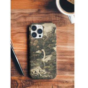 Funda Para iPhone 11 Elegancia botánica - Cisne en el bosque