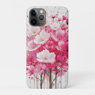 Funda Para iPhone 11 Pro Elegancia de flores de cerezo - Diseño floral acuá