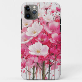 Funda Para iPhone 11 Pro Max Elegancia de flores de cerezo - Diseño floral acuá