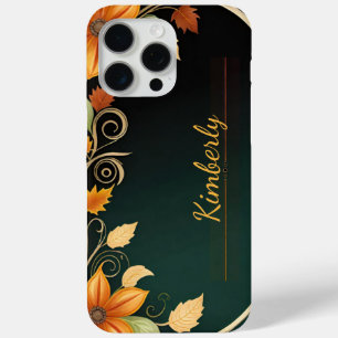 Funda Para iPhone 15 Pro Max Elegancia de la Flor de Otoño