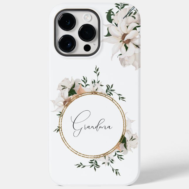 Funda De Case-Mate Para iPhone Elegancia de Rosas de acuarela personalizada (Reverso )