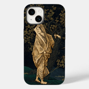 Funda Para iPhone 14 De Case-Mate Elegancia dorada: mujer japonesa en una barra de o