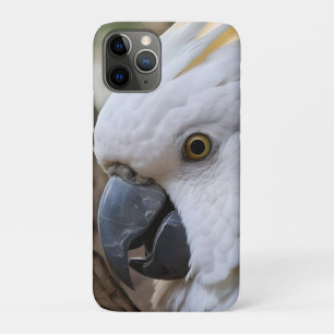 Funda Para iPhone 11 Pro Elegancia en blanco: el majestuoso Cockatoo austra