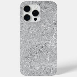 Funda Para iPhone 15 Pro Max "Elegancia en plata: Hibiscus florece"