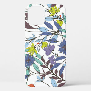 Funda Para iPhone 12 Elegancia Floral, Antecedentes Vintage Abstracto.