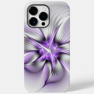 Funda Para iPhone 14 Pro Max De Case-Mate Elegancia floral arte abstracto moderno violeta fr