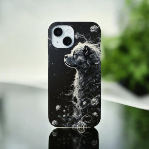 Funda Para iPhone 15 Elegancia floral canina