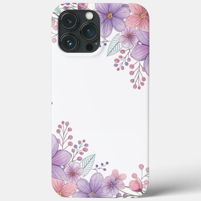 Funda De Case-Mate Para iPhone Elegancia floral para tu teléfono (Reverso )