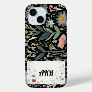 Funda Para iPhone 15 Elegancia floral: Personalizable