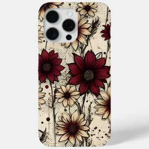 Funda Para iPhone 15 Pro Max Elegancia floral vertical