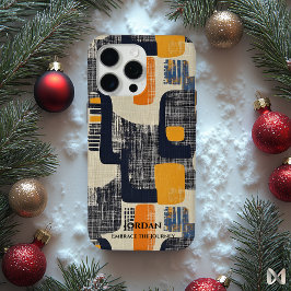 Funda Para iPhone 15 Pro Max Elegancia Geométrica Jeroglífica – Fusión Atempora